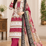 Magenta Bloom Floral Printed 3-Piece Salwar Kameez